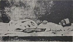 Das on his death bed in