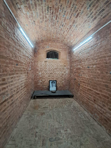 The present day Cellular Jail Museum depicts the cell where Sachindranath Sanyal was kept